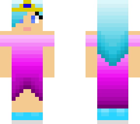 purple and blue princess