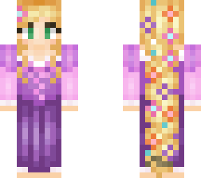 скин рапунцель для майнкрафт