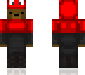 red hoodie bear