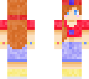 red summer girl
