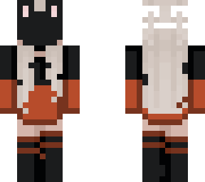sad red and black bunny