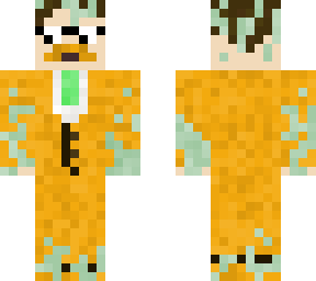 slime emerald gold suit man