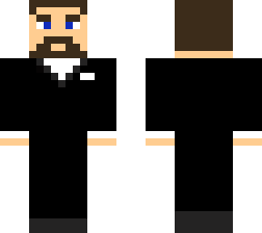 suit black elegant beard
