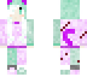 teal ~ lilac catgirl