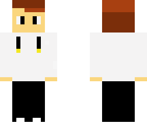 white hoodie and black jeans (my first skin)