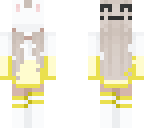 yellow and white bunny
