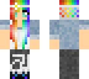 (incomplete) rainbow hair girl)