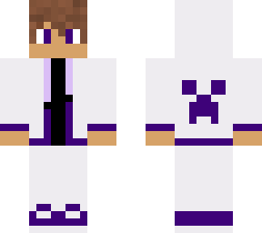 basic creation white purple jacket