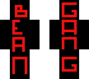 bean gang front and back (red)