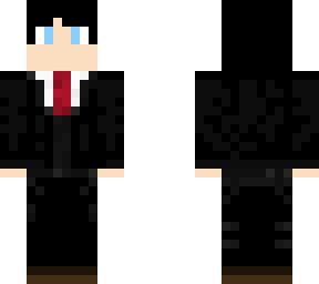 black haired boy in a suit