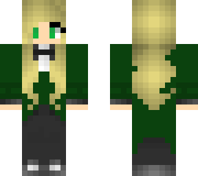 blonde in a green tux (me)