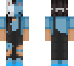 blue bunny mask