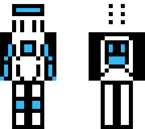 blue cyborg