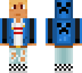 blue hoodie