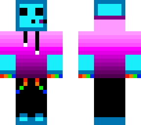 blue slime purple hoodie