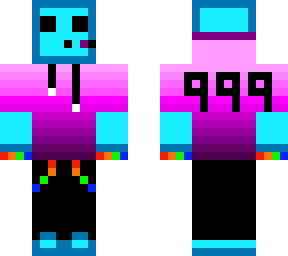 blue slime purple hoodie 999