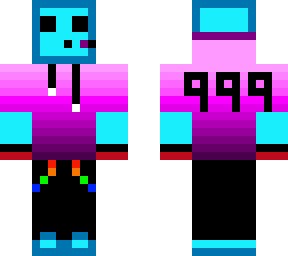 blue slime purple hoodie 999 p3 lol