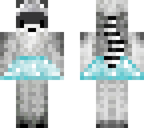blue tutu racoon