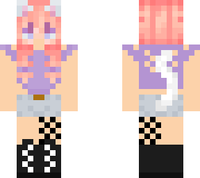 cat girl w/ braids summer outfit