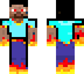 flaming man