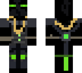 green enderman with cool armour