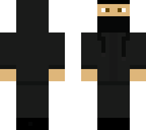 masked, hooded man