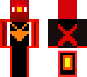 minecraft red ninja boy