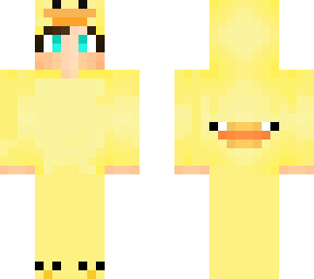 my skin, but in a duck costume