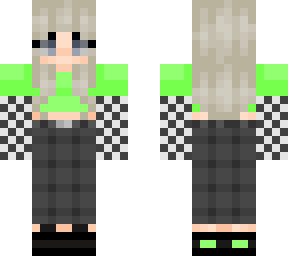 neon green crop e-girl :)