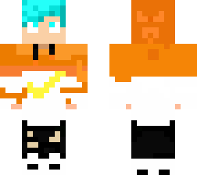orange nike boy