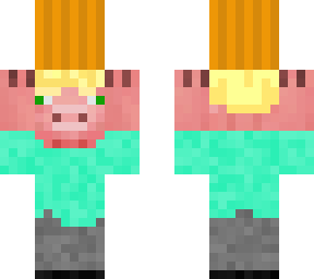 pig with pumpkin