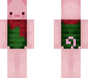 piglet red scarf