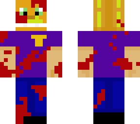 purple guy with spring bonnie mask(bloody)