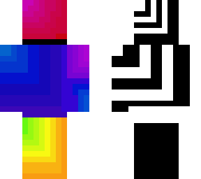 rainbow x black and white