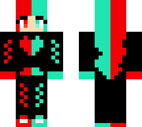 the blue red girl