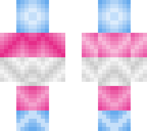 trans flag skin