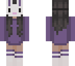 aprilfoolz bunny mask purple