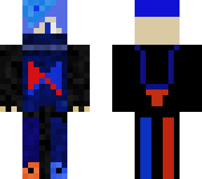 azul y rojo