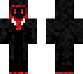 black and red desert skin with suit
