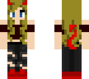 blonde devil girl