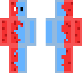 blue and red
