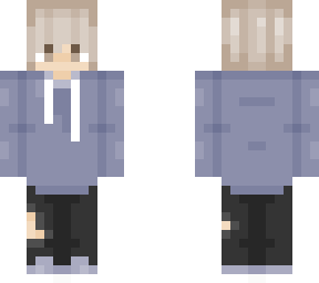 blue hoodie