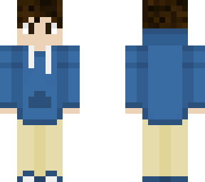 blue hoodie