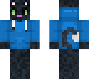 blue hoodie cat