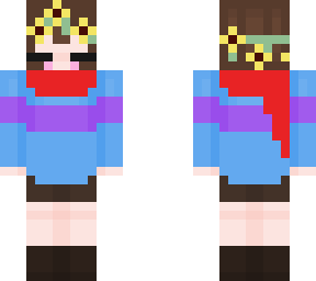 frris w/flower crown & scarf