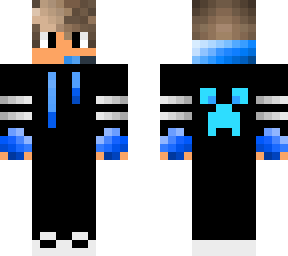 g a m e r black and blue hoodie with headset