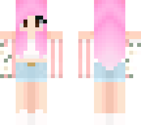 girl pink hair