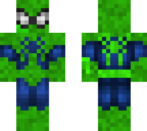 green and blue spiderman