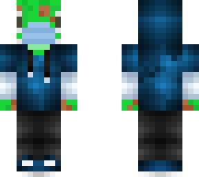 green gecko hoodie and mask