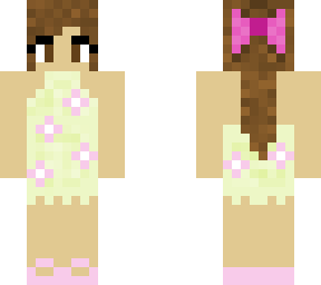 jessversus in floral dress with hair in bow